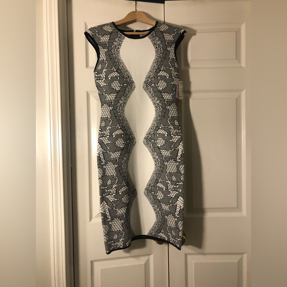 Nanette Lepore Size Medium white and black dress